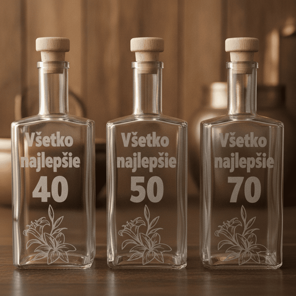 Gravírovaná fľaša Všetko najlepšie 40